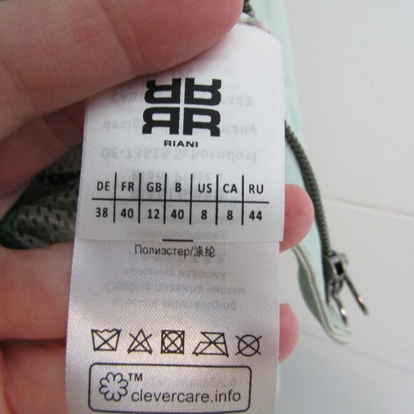 Mint Green Leather Coat Jacket--Beautiful Lining--Purchased in UK for $625USD--8 - Picture 6 of 6